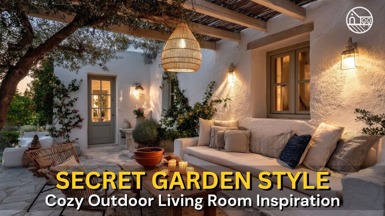 Creating a Cozy Outdoor Living Room with a Secret Garden Vibe