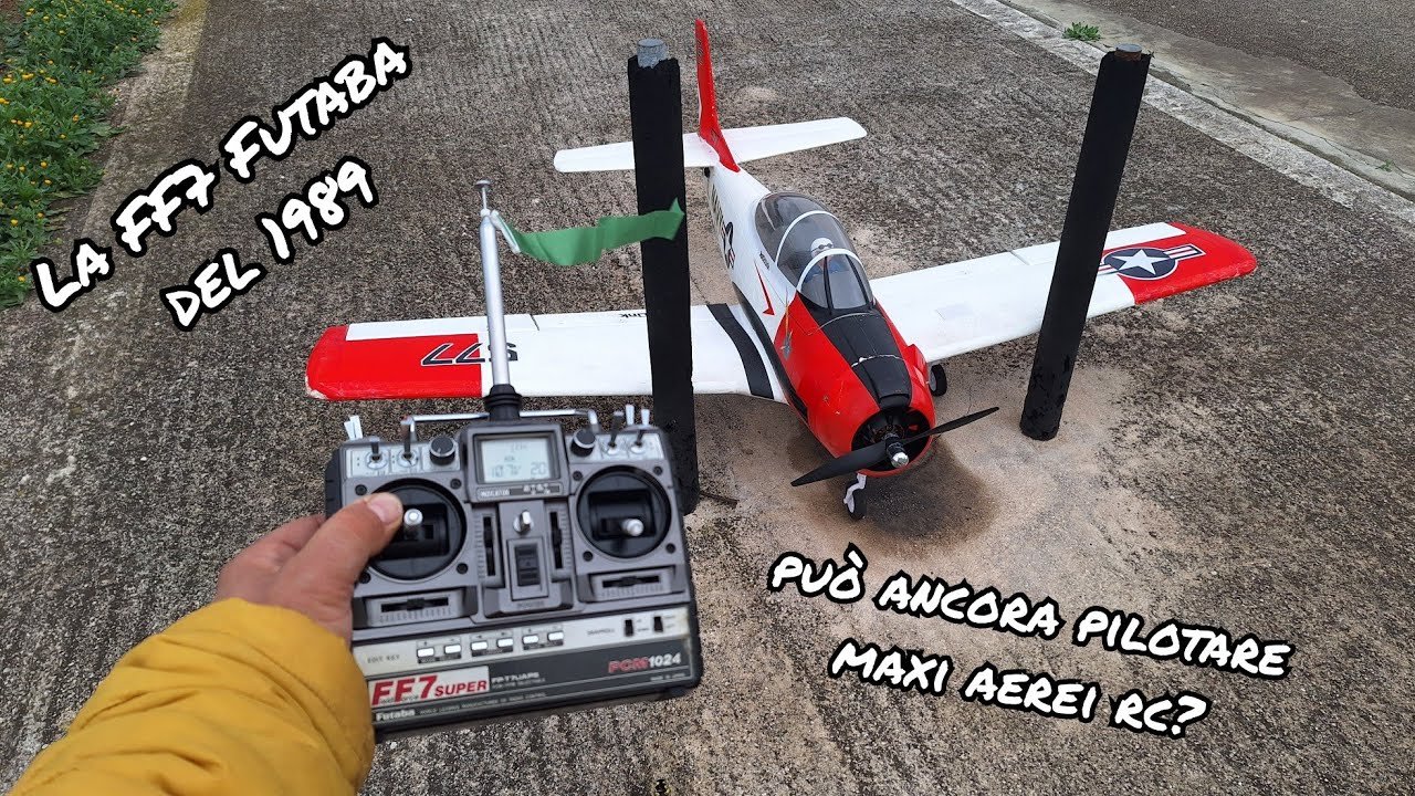 Futaba FF7 Super del 1989, FACCIO volare un MAXI aereo rc con una radio VECCHIA 40 anni