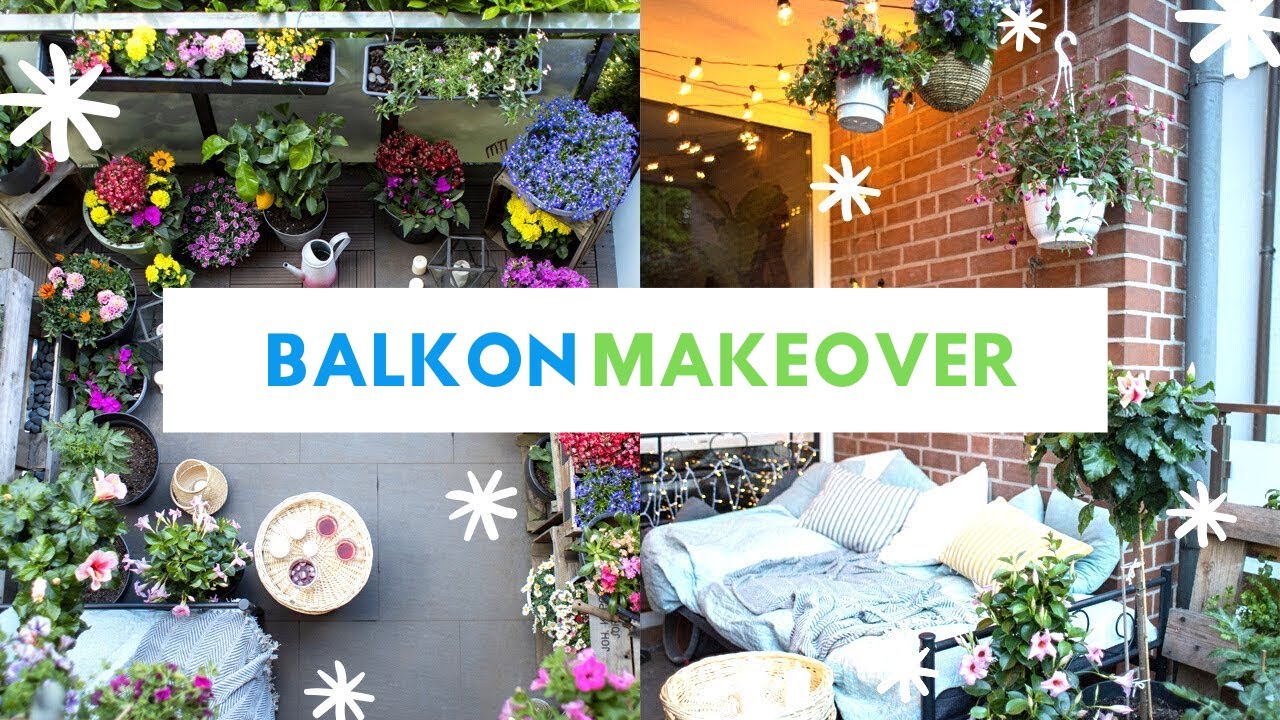 EXTREMES DIY Balkon Makeover 2021! Wir gestalten den Balkon komplett um mit wenig Geld | TRYTRYTRY