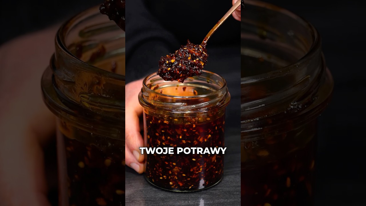 Domowy Olej chilli / Chilli crisp 🌶️  #coocharz #chillicrisp #olejchilli #przepis #jedzenie #shorts