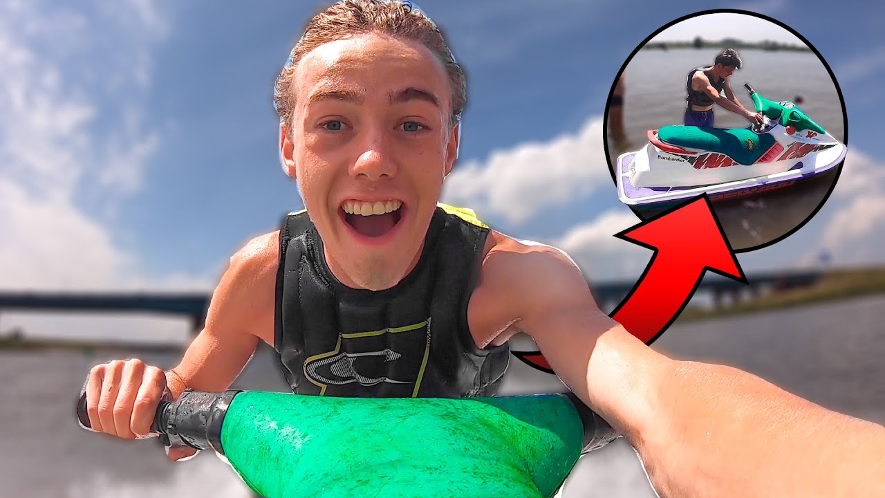 DE NIEUWE WATERSCOOTER TEST VAREN!