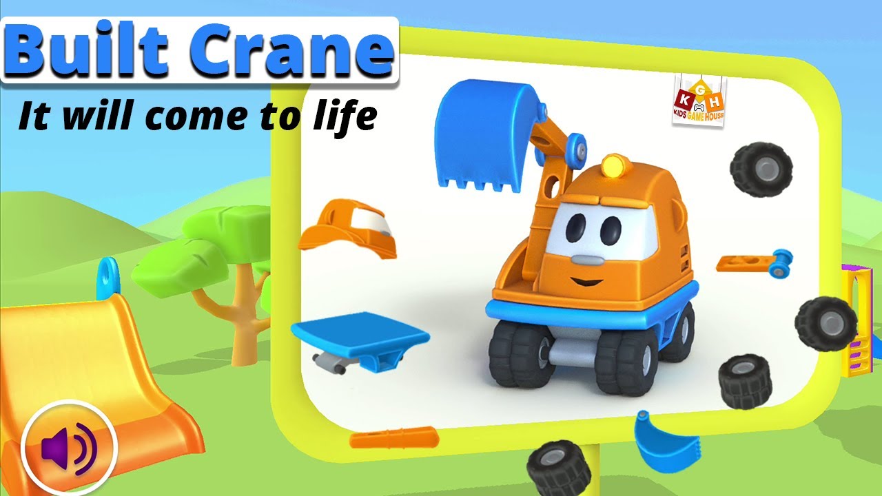 Best car learning videos for toddlers II Built Crane for Kids #kidsgamehouse