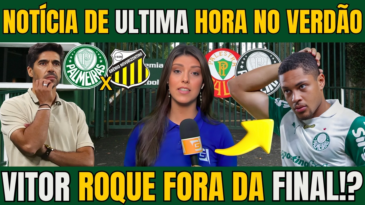 NOTÍCIA DE ULTIMA HORA NO PALMEIRAS! VERDÃO PODE TER GRANDE DESFALQUE PARA A FINAL DE DOMINGO