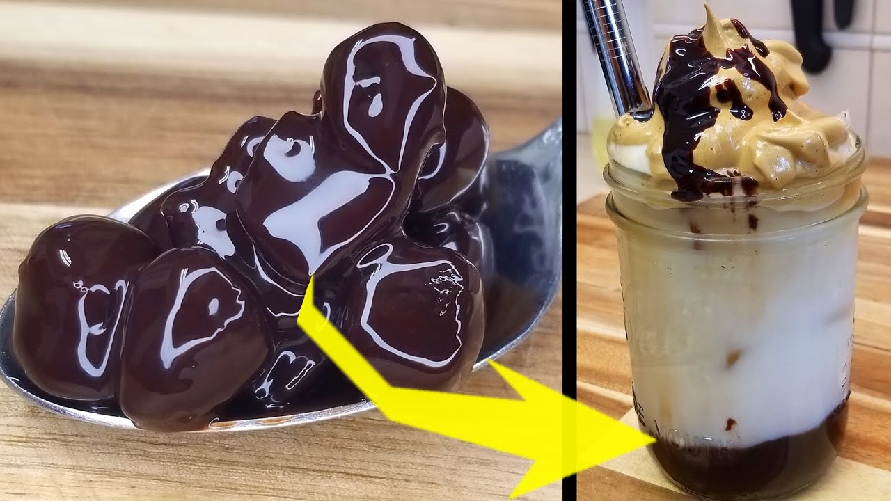 DALGONA COFFEE with CHOCOLATE BOBA | How To |