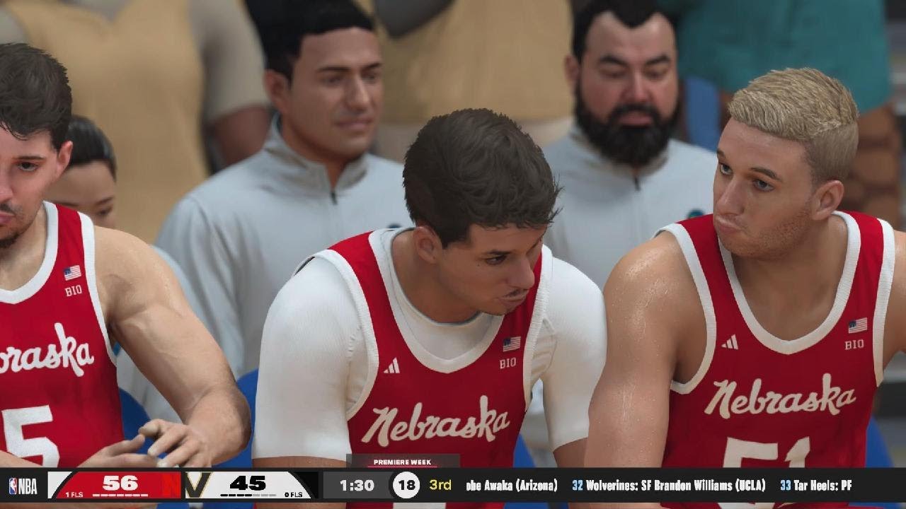 NCAA 2K26 Kyler Behm Nebraska Husker Basketball