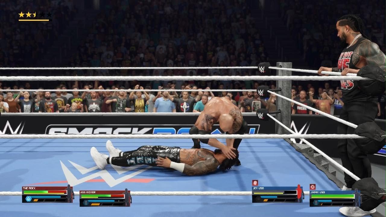 Wining in WWE 2k25 against Jey uso and his brother