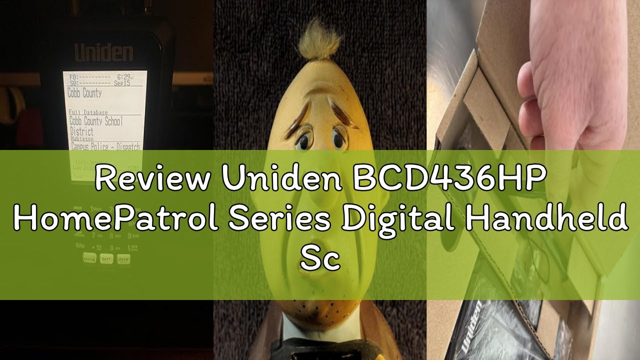 Review Uniden BCD436HP HomePatrol Series Digital Handheld Scanner. TrunkTracker V, Simple Programmin