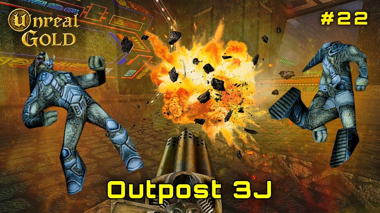 Unreal Gold (1998) | Outpost 3J – Base Skaarj | Full Walkthrough (No Commentary)