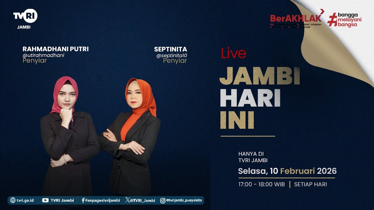 JAMBI HARI INI | Edisi 10 Februari 2026#jhi#News#WorldCup2026DiTVRI#TVRIJambi#MediaPemersatuBangsa