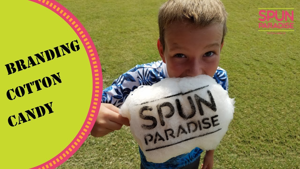Stenciling Cotton Candy 101 - Branding your Product