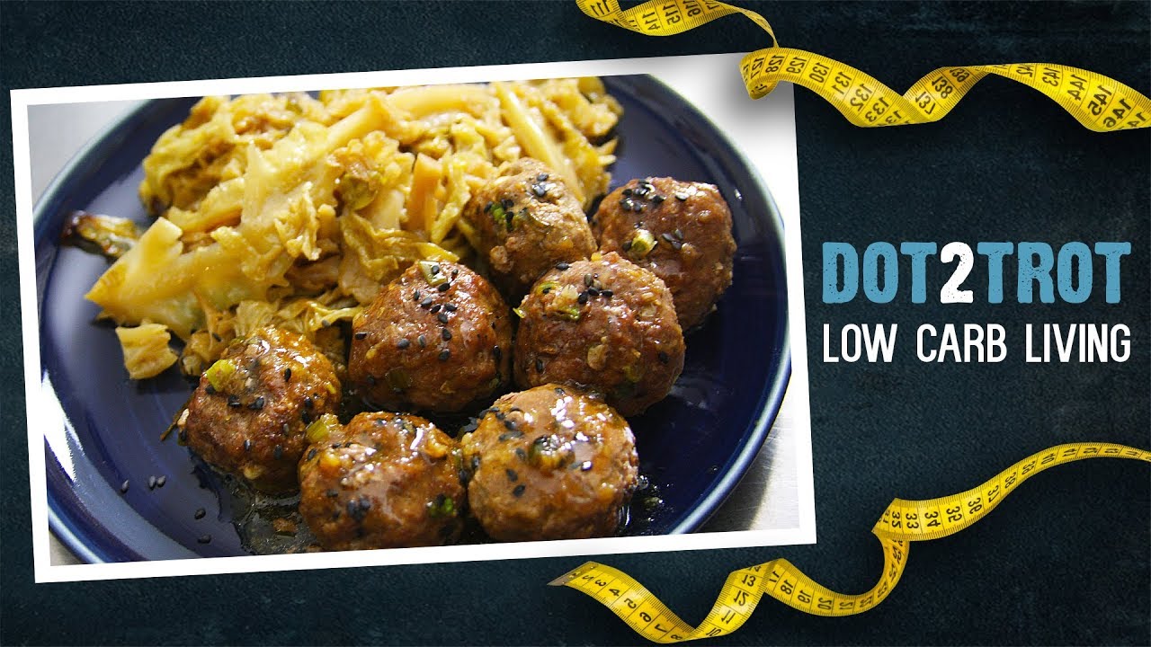 Keto Asian Meatballs With Slow Cooker Cabbage