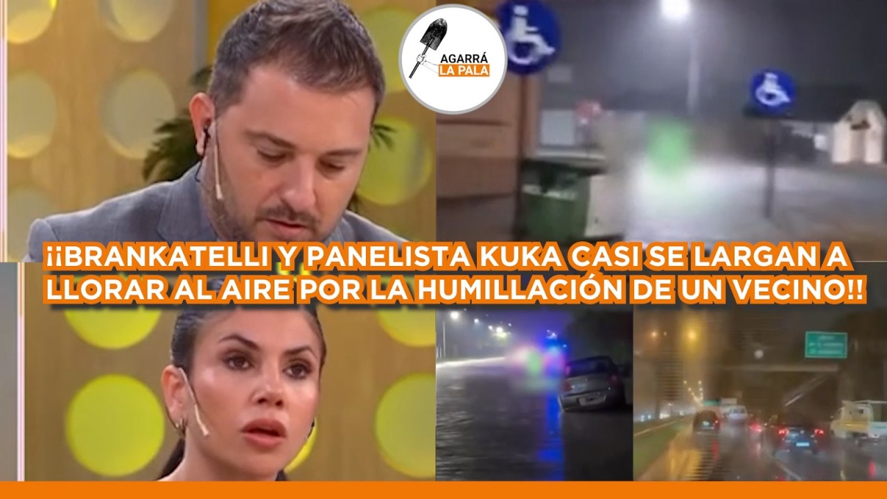 CRUZARON EN VIVO A BRANKATELLI POR LAS INUNDACIONES Y QUED&Oacute; TOTALMENTE HUMILLADO