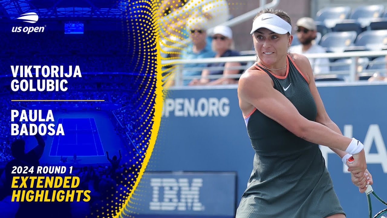 Viktorija Golubic vs. Paula Badosa Extended Highlights | 2024 US Open Round 1