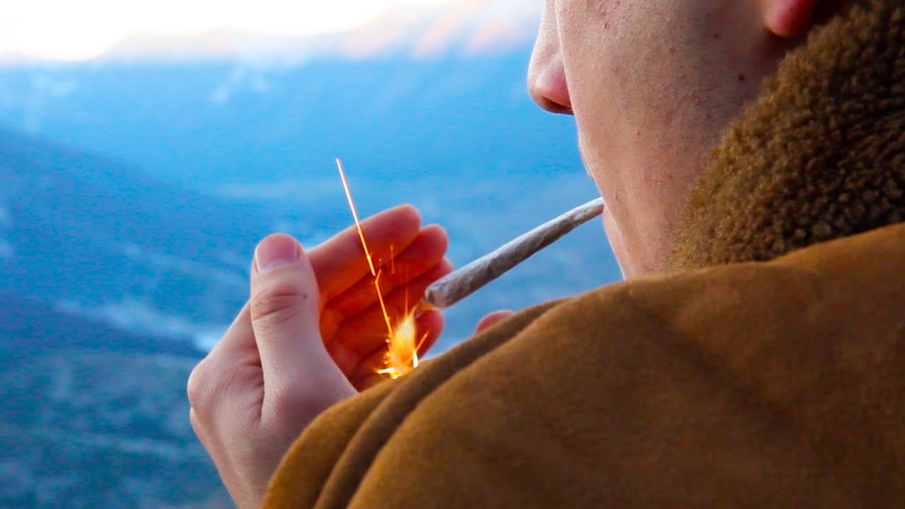 ASMR WEED | SMOKING WEED ON TOP OF A MOUNTAIN