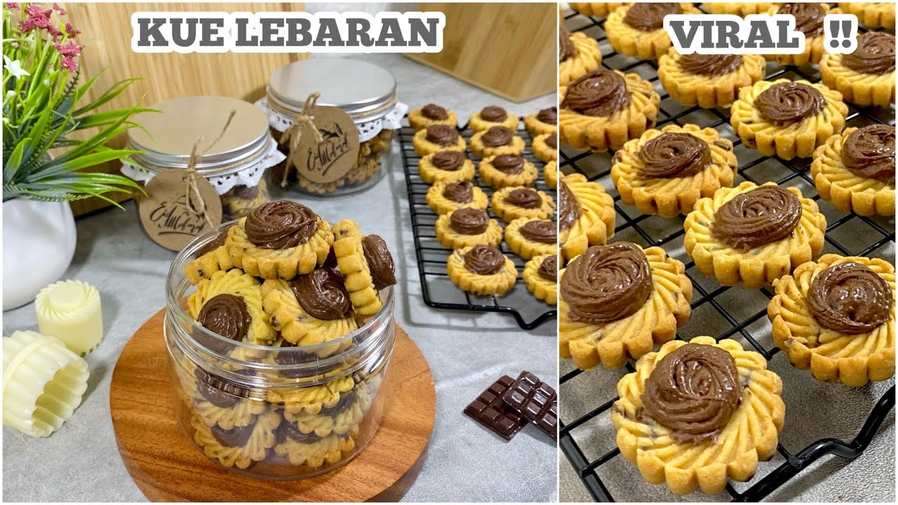 RESEP NUTELLA BUTTER COOKIES - Kue lebaran viral yang wajib kamu coba