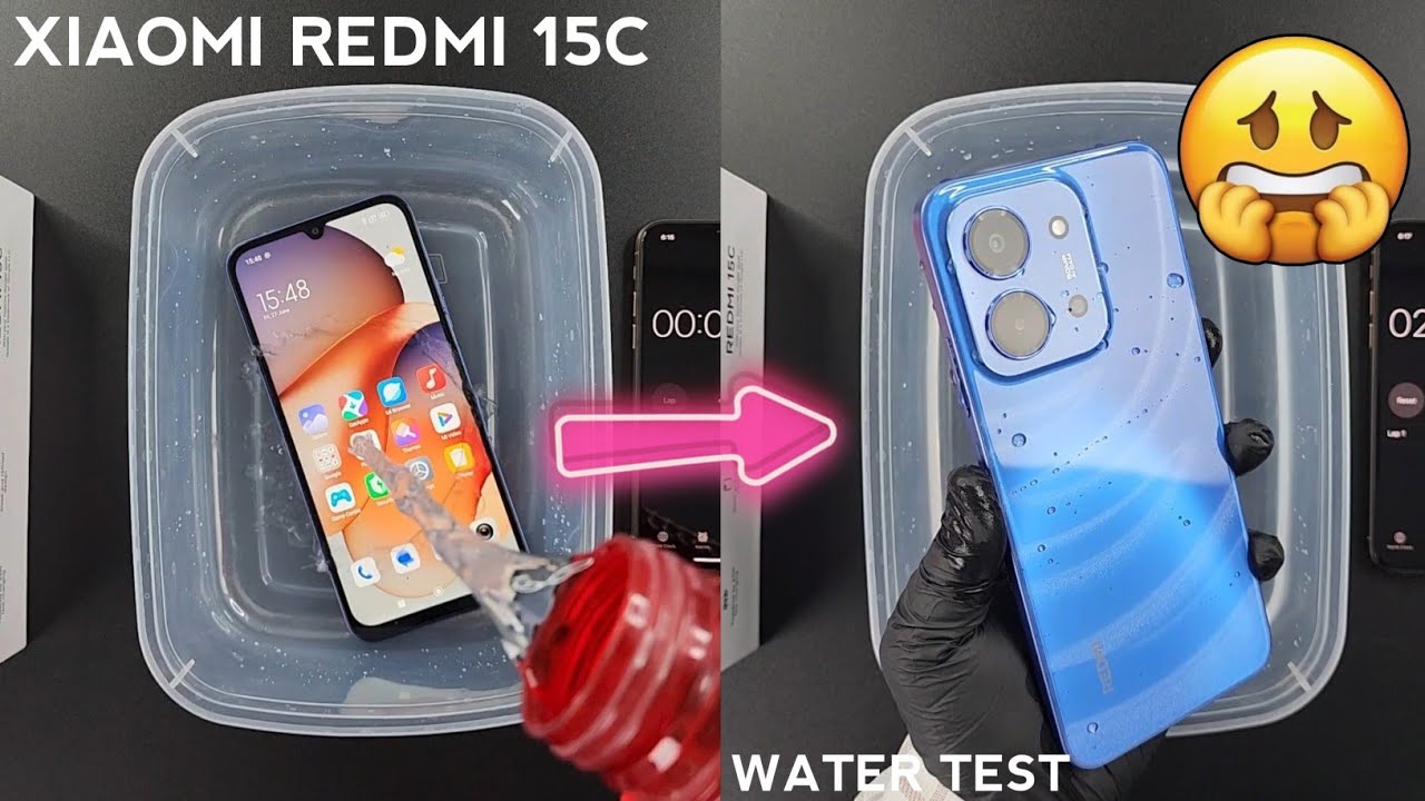 Xiaomi Redmi 15C Water Test 💦💧| Redmi 15C Durability Test