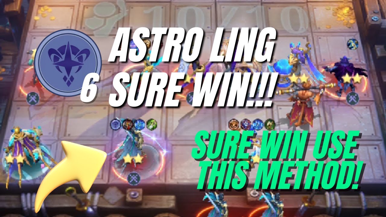 LING ASTRO POWER! ONE HIT LAST SKILL! USE THIS COMMANDER EASY BUILD MAGIC CHESS GOGO (EASY WIN)