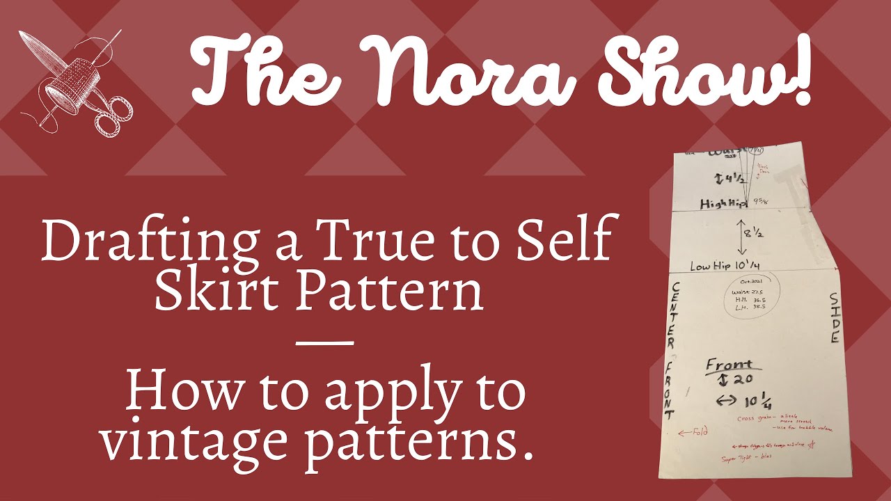 Modern Skirt Pattern Drafting Applied To Vintage Sewing
