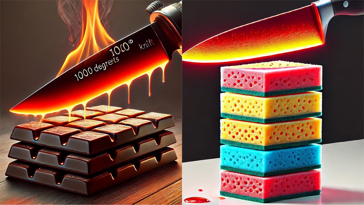 1000&deg;C Glowing Hot Knife vs Chocolate | Epic Melting Experiment