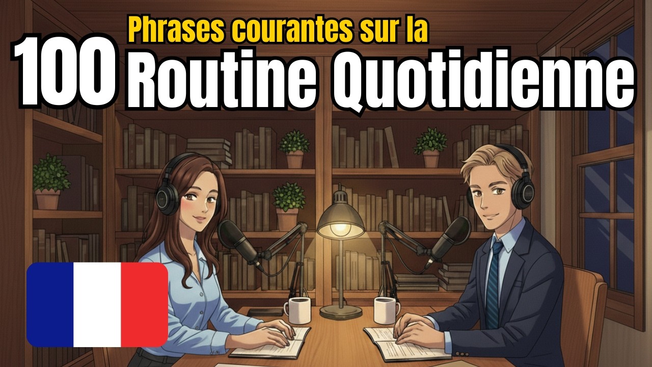 100 phrases quotidiennes sur la routine de tous les jours | Pratique de la conversation en français