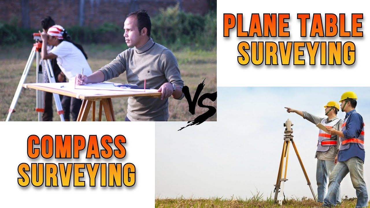 Difference between plane table surevying & compass surveying