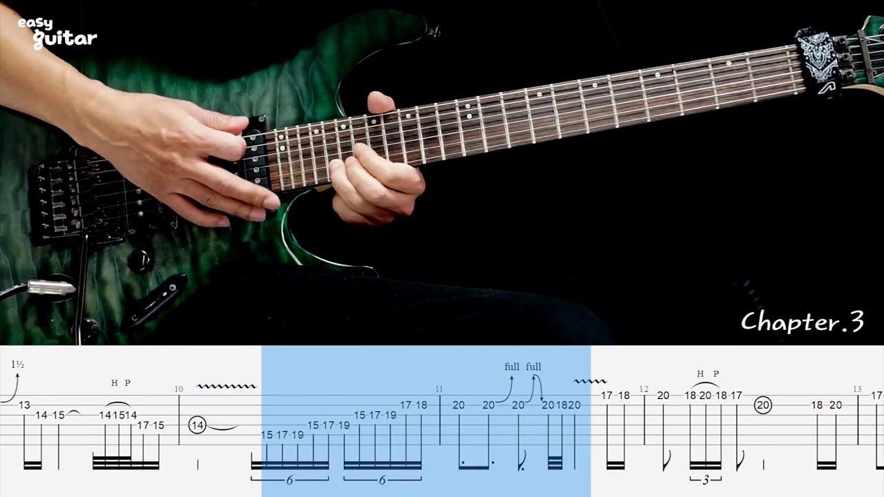 Europe - Superstitious Guitar Solo Lesson With Tab(Slow Tempo)