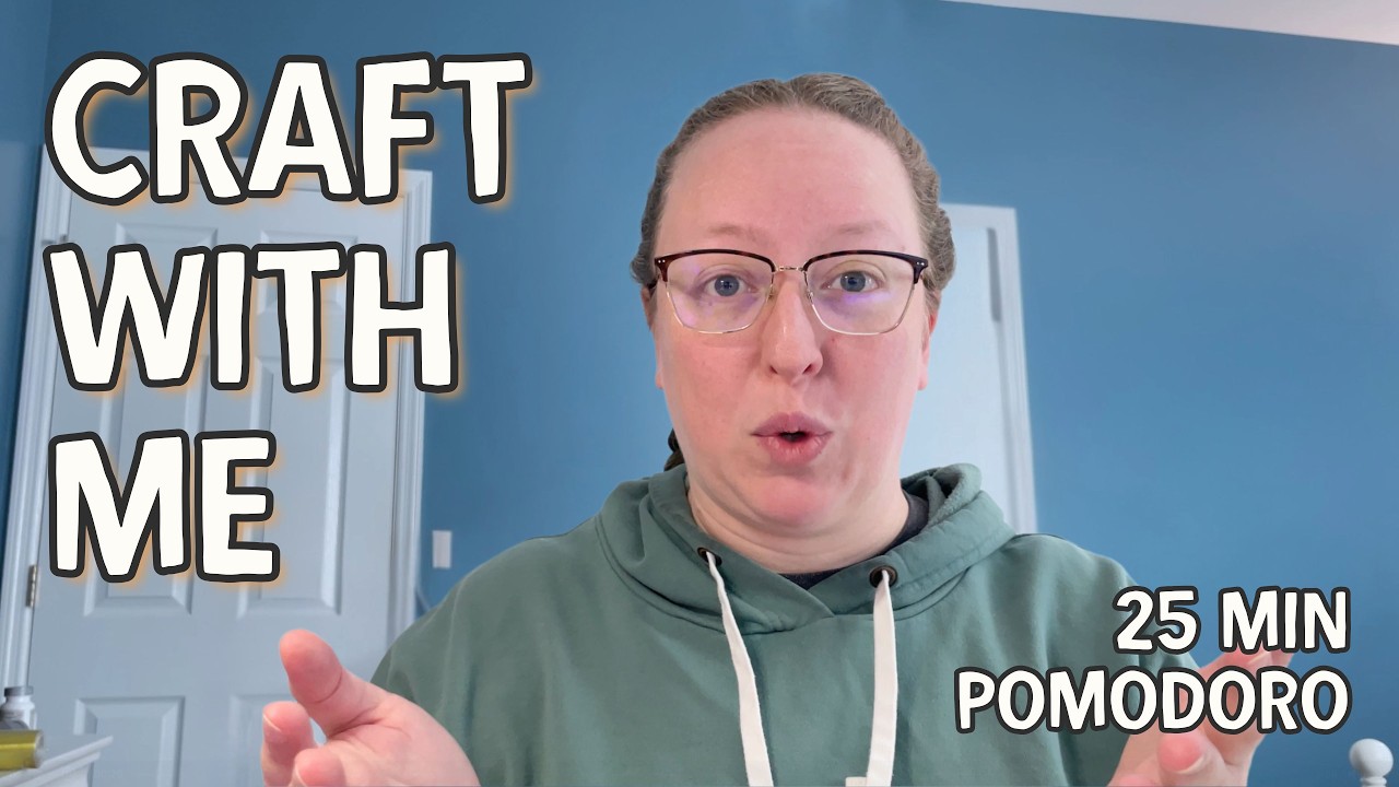25 Min Crafting Body Doubling with Music | Knit With Me (No Talking)