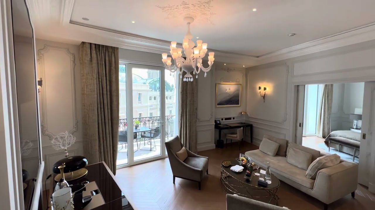 #Monaco #MonteCarlo Hotel de Paris Monte-Carlo | One Bedroom Sea view Suite with Terrace | tour.