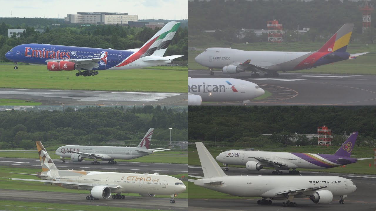 [2/2] Airliners, Freighters, Bizjet | Spotting at Tokyo Narita | 13JUL2025 [4K]