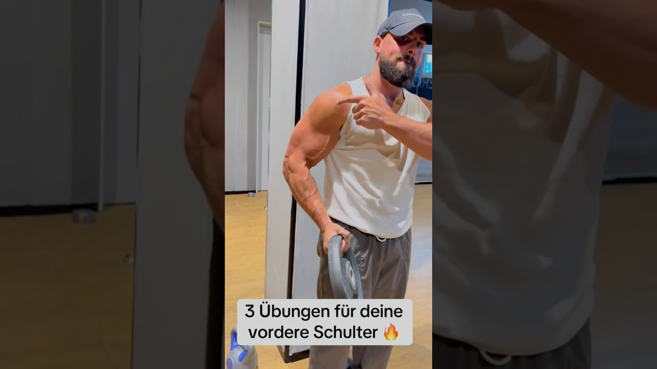 3 &Uuml;bungen f&uuml;r deine vordere Schulter 🤜🏼🤛🏼 #shoulderworkout #schultertraining #trainieren