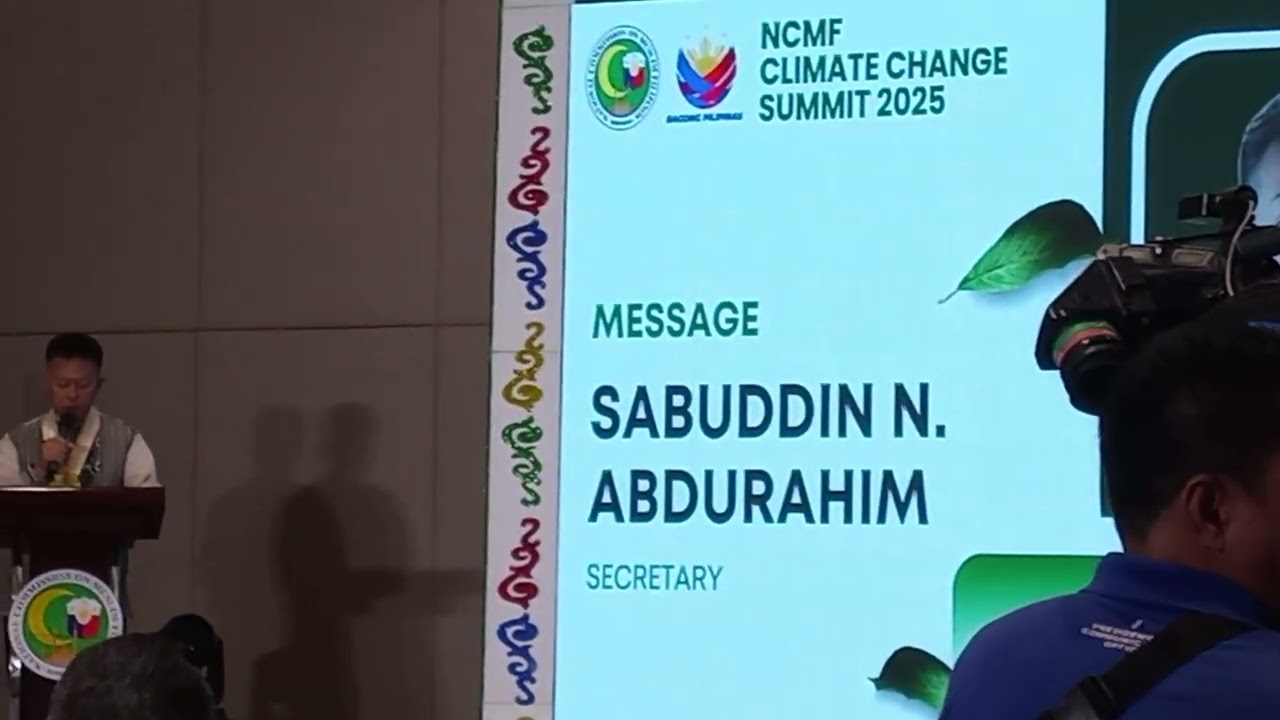 NCMF Secretary Sabuddin Abdurahim @ NCMF Climate Change Summit 2025