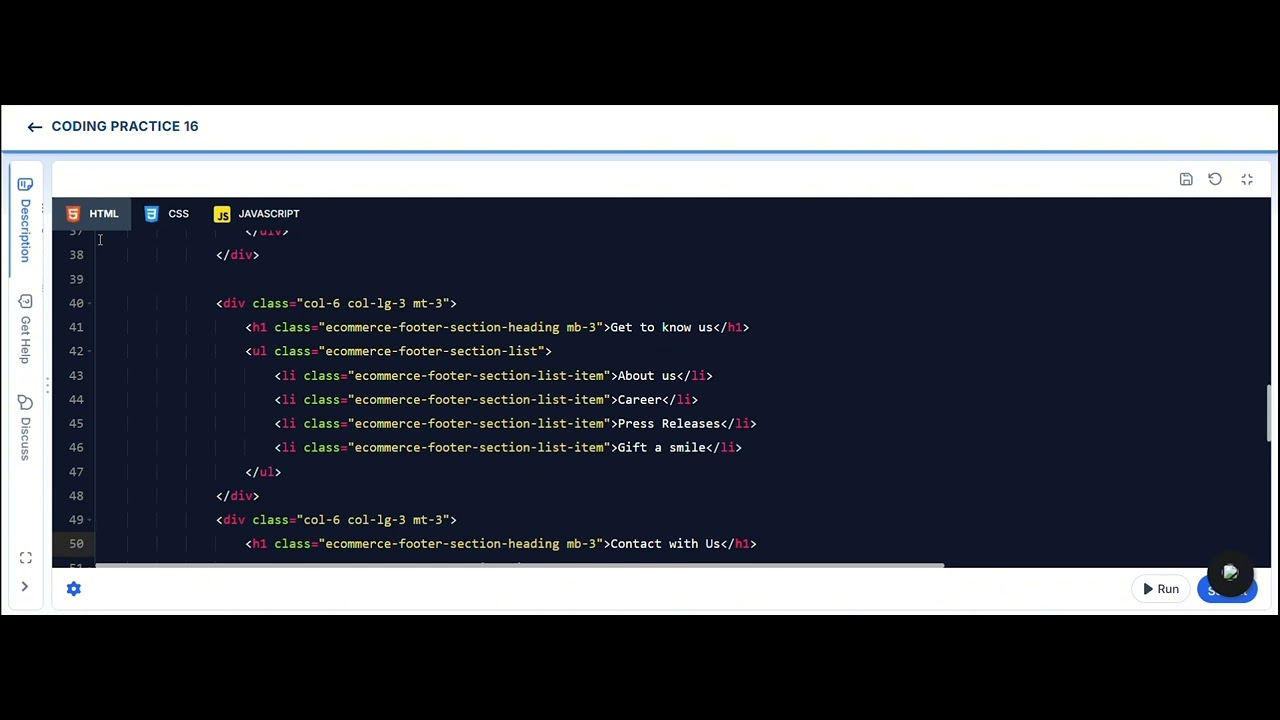 Build Your Own Responsive Website Coding Practice - 16 (Part - 2)