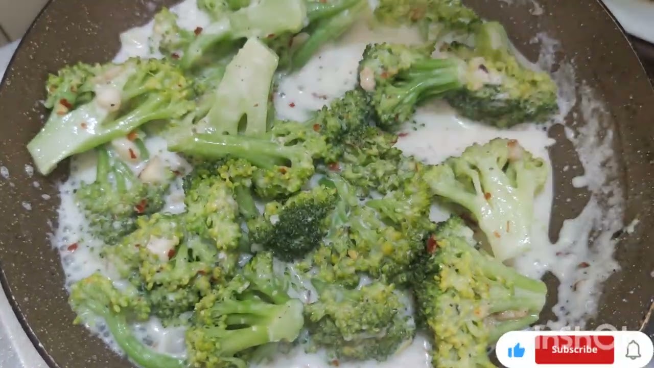 Creamy Broccoli|Broccoli recipe|Simple recipe|Chopping Noise 
