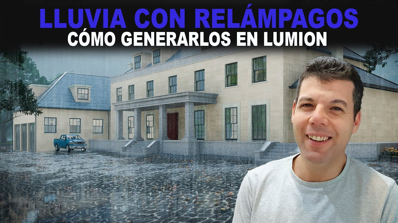 Cómo simular lluvia con relámpagos en Lumion 10