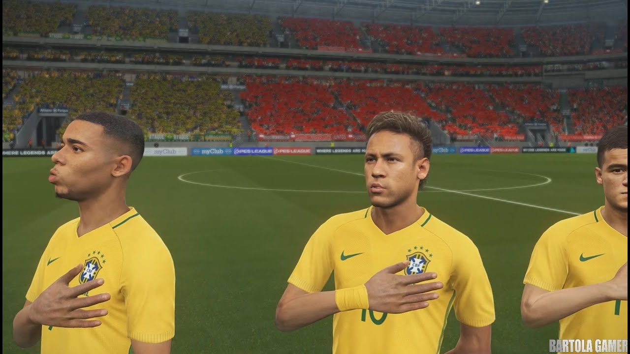 PES 18 - Brasil vs Chile - Eliminatórias da Copa 2018 - 10/10/2017