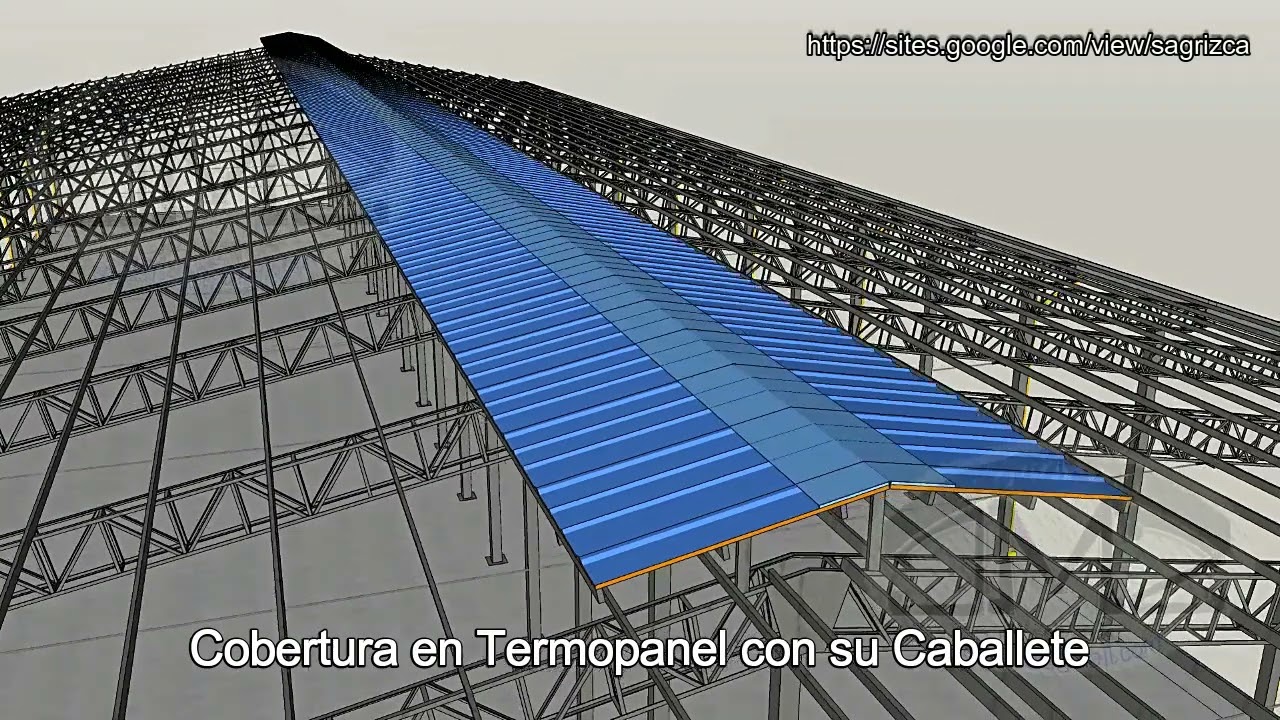 Galpón Uso Industrial con cobertura en Termopanel 