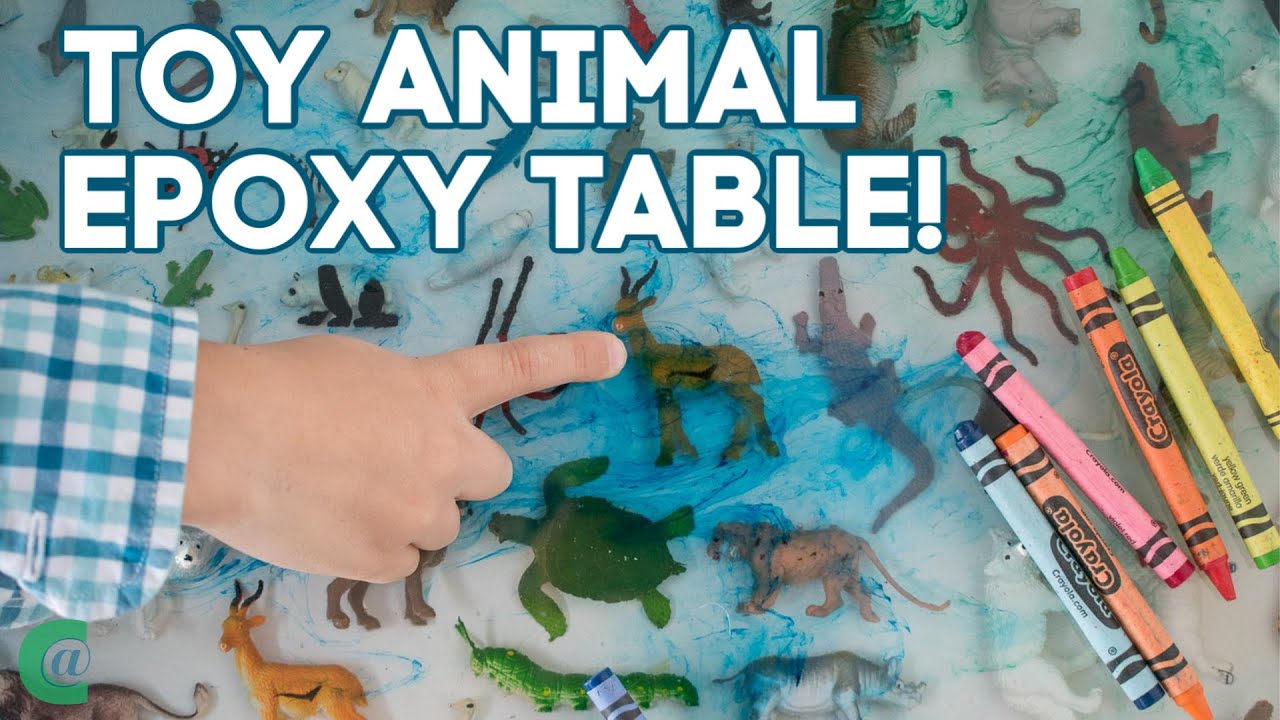 Using Epoxy to Make a Safari Animal Table Top