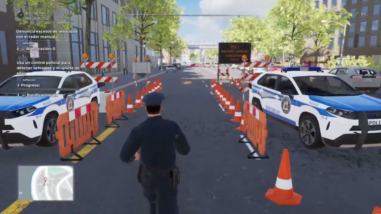 Police Simulator: Patrol Officers arrestamos a cuatro personas en el control policial