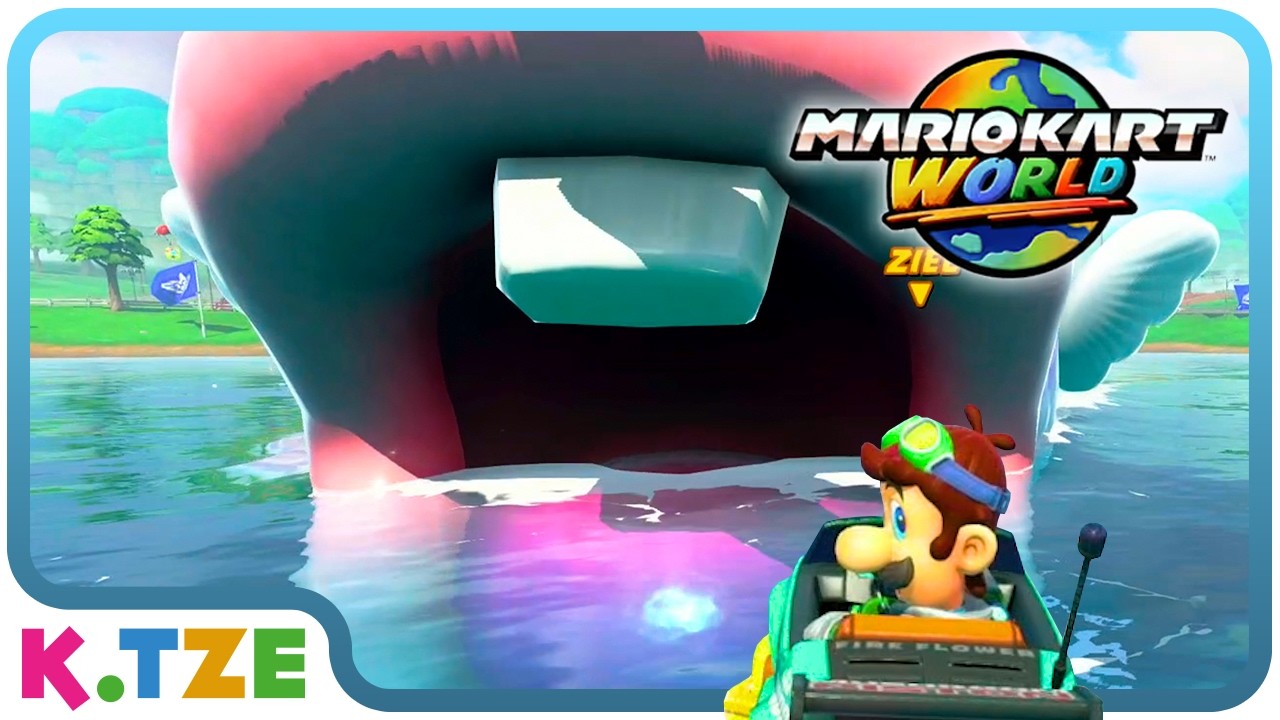 Wird Luigi GEFRESSEN? 🐠😱 Mario Kart World | Freies Fahren 1