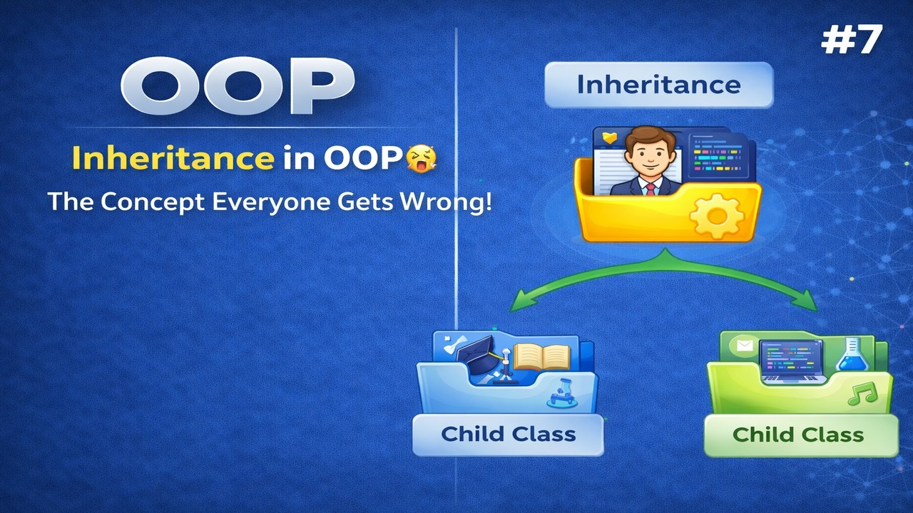 Inheritance in OOP | OOP Concept Explained with Real-World Example | Coding Practical | OOP PlayList