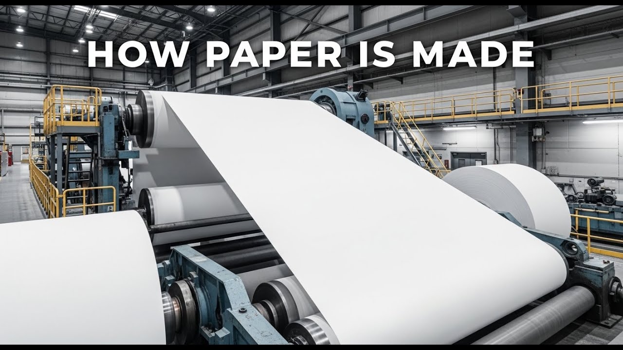 How Paper Is Made | Inside a Massive Canadian Paper Mill