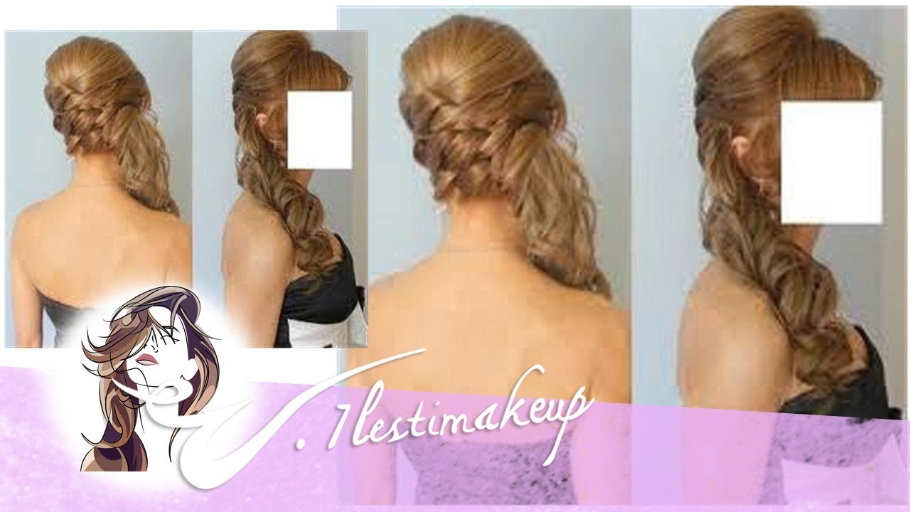Semi-recogido de lado con bucles y cardado - Pedido Mayte