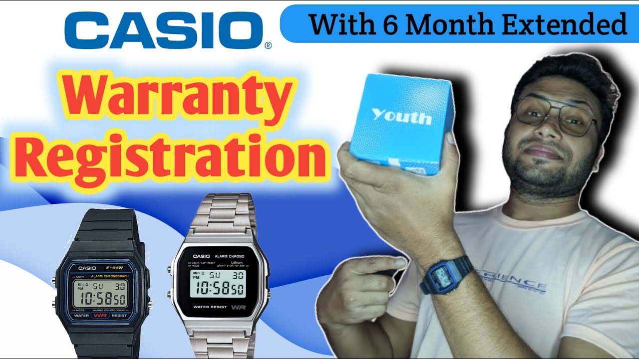 How To Register Online Casio 6 Months Extended Warranty | Casio Watch warranty register kaise karen