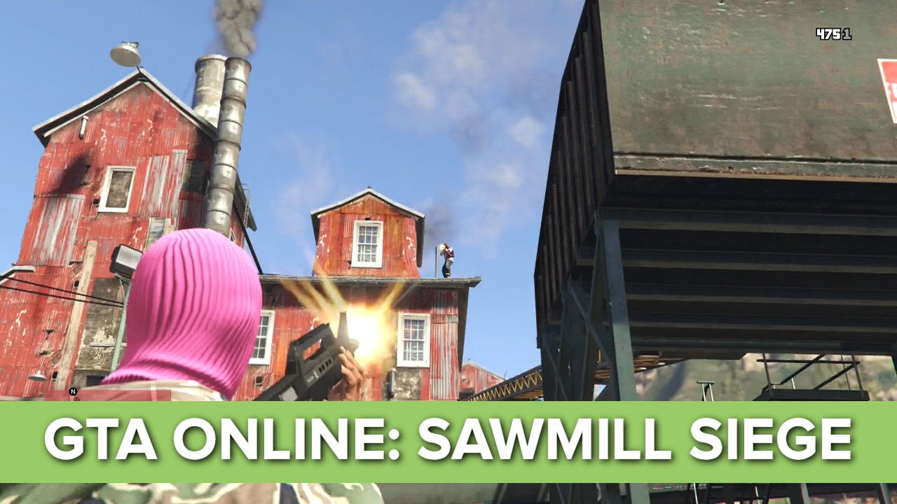 Let's Play GTA Online Sawmill Siege Heist - Series A Weed on Xbox One