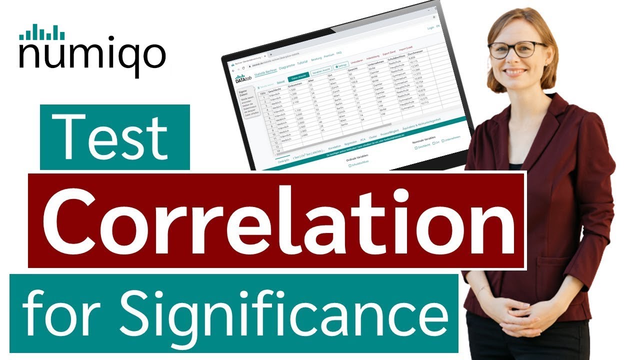 Test correlation for significance