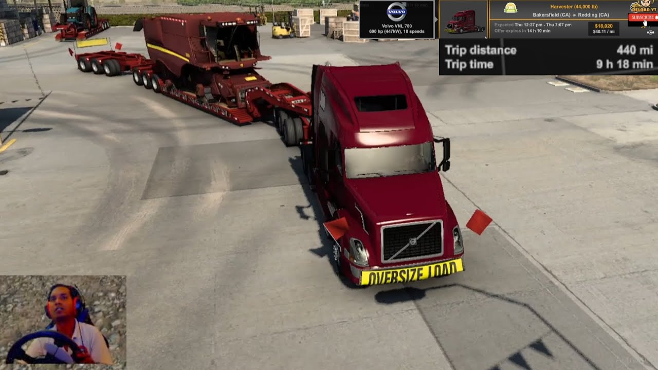 &ldquo;INSANE Oversize Load Delivery 😱 | Heavy Haul Truck Gameplay | A T S | 440 Miles Challenge 🚛🔥&rdquo;