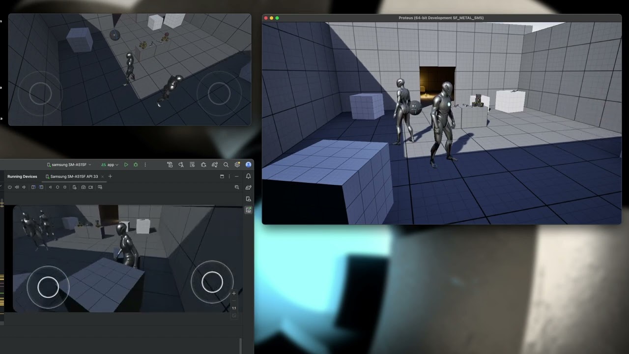 Unreal Engine  - cross platform multiplayer test (desktop, mobile, VR)