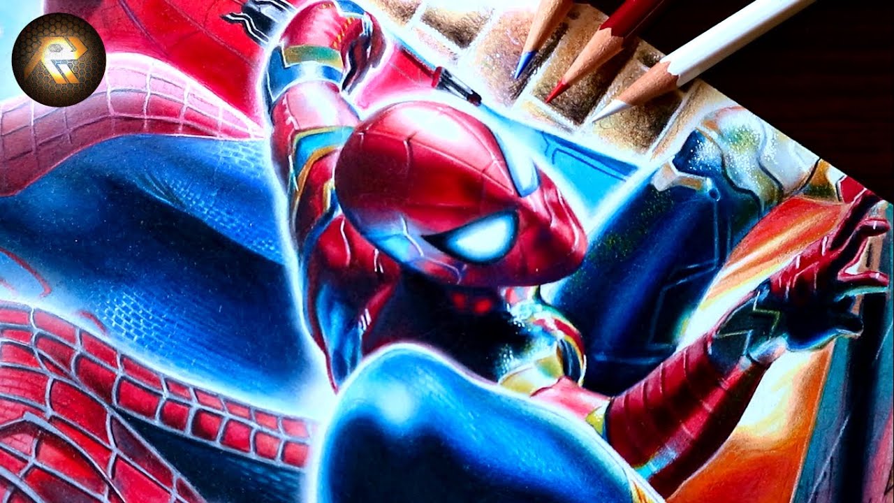 Drawing Spiderman Movies Poster - Part 14 | Iron Spiderman