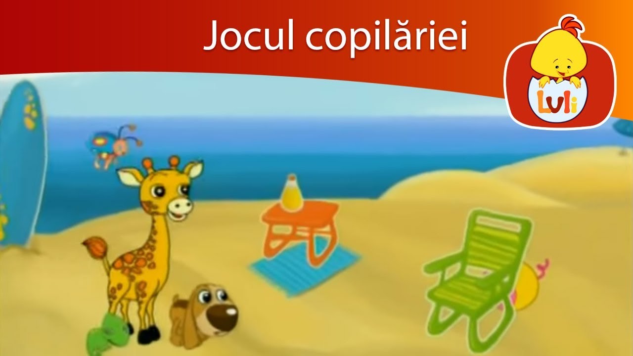 Jocul copilăriei - Pe plaja, pentru copii - Luli TV