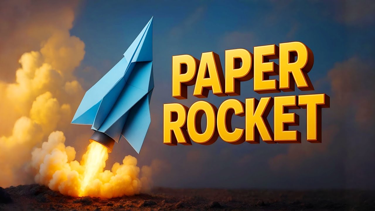 Make a paper rocket || origami rocket